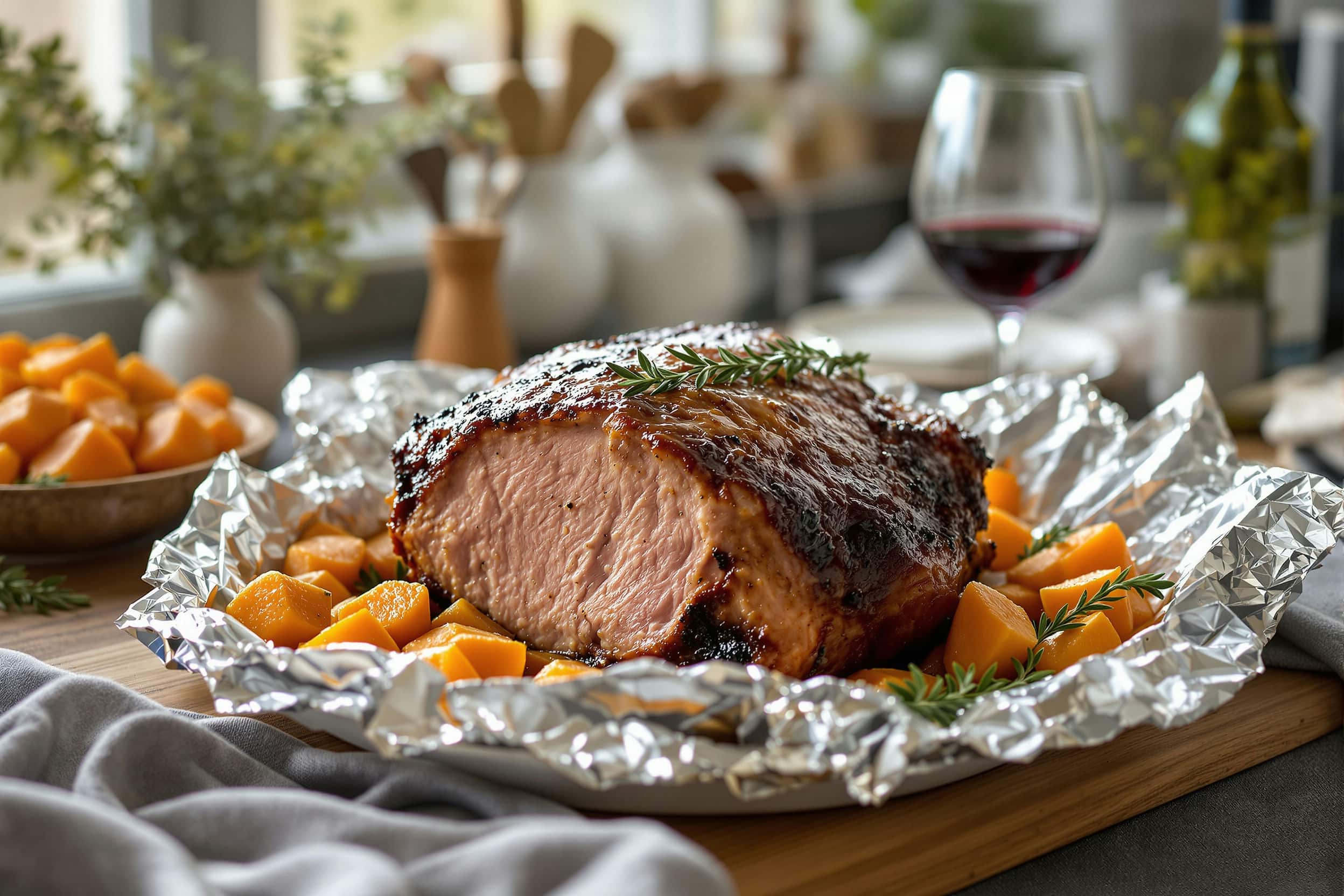La recette du rôti de porc au air fryer - La Table des Amis
