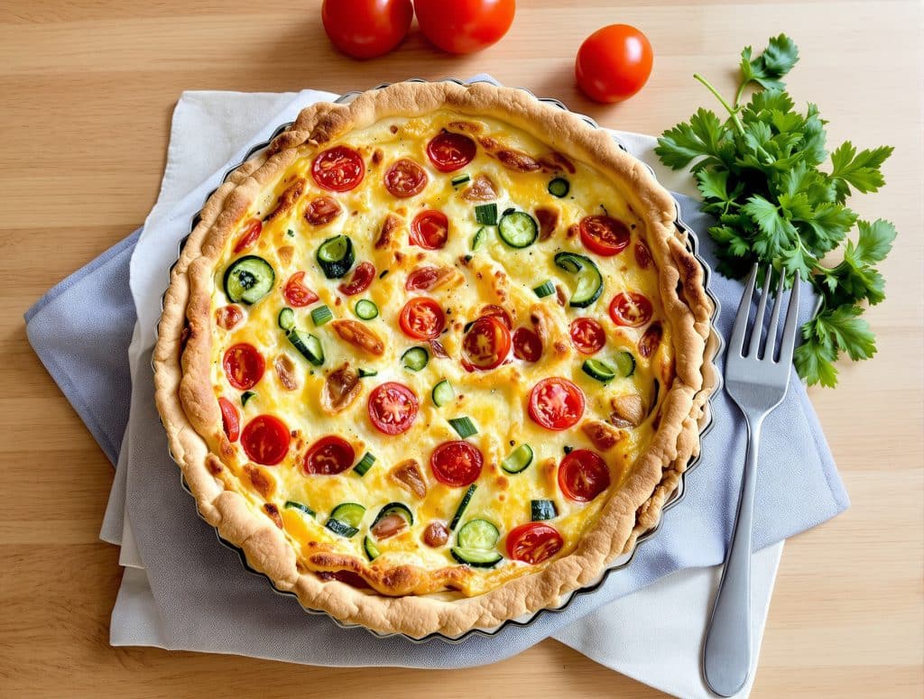 quiche aux legume sans pate