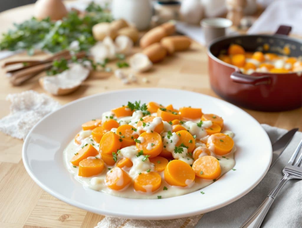 recette carottes vichy à la crème