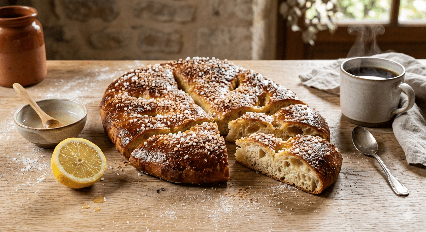 Fougasse sucrée