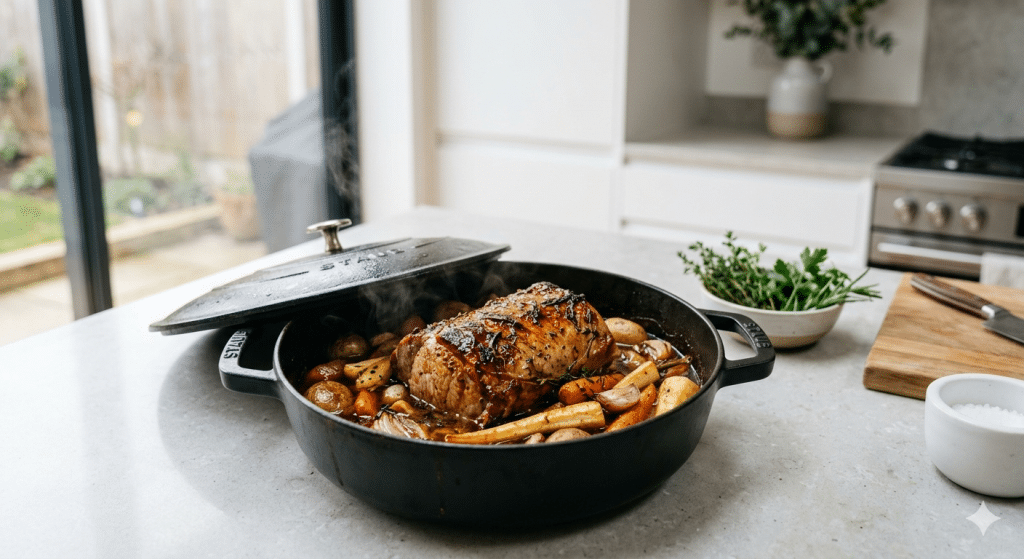 recette roti de porc en cocotte