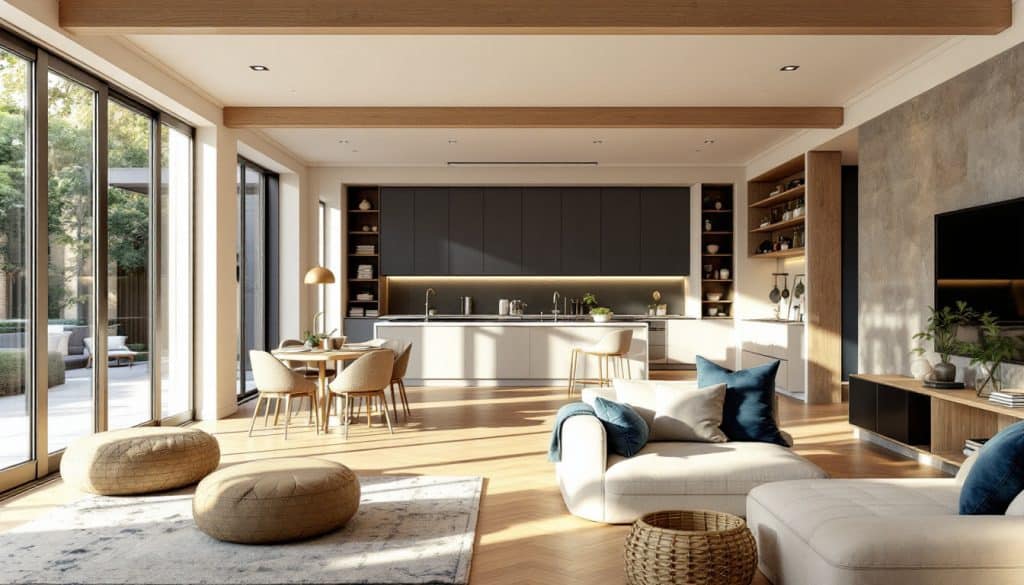 découvrez l'agencement intérieur sur mesure pour votre maison avec langel, spécialiste de l'aménagement à agen et bordeaux. création d'espaces personnalisés pour un intérieur unique.