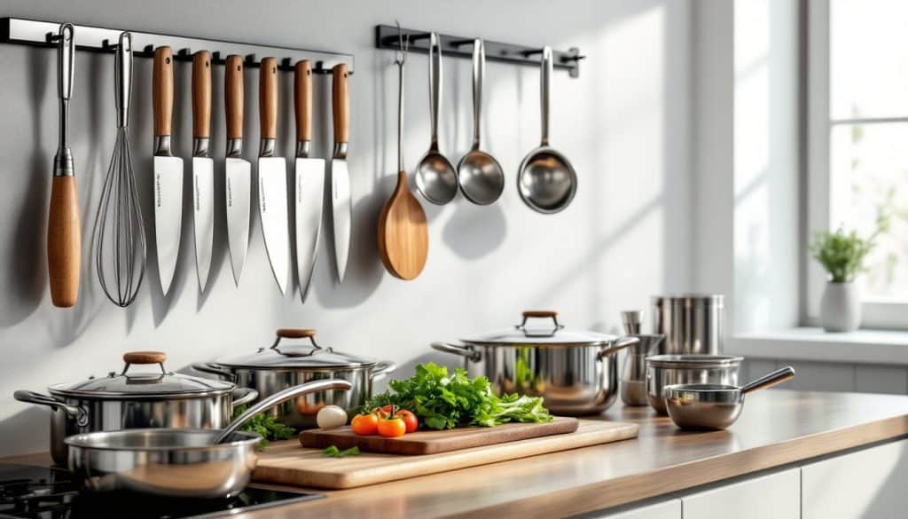 découvrez comment choisir les meilleurs ustensiles de cuisine indispensables pour équiper parfaitement votre cuisine et faciliter toutes vos préparations culinaires.