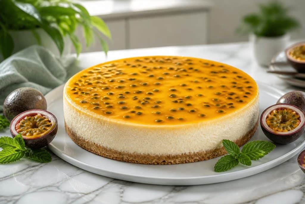 découvrez notre recette facile et rapide de cheesecake au fruit de la passion, un dessert frais et gourmand qui séduira vos papilles en toute simplicité.