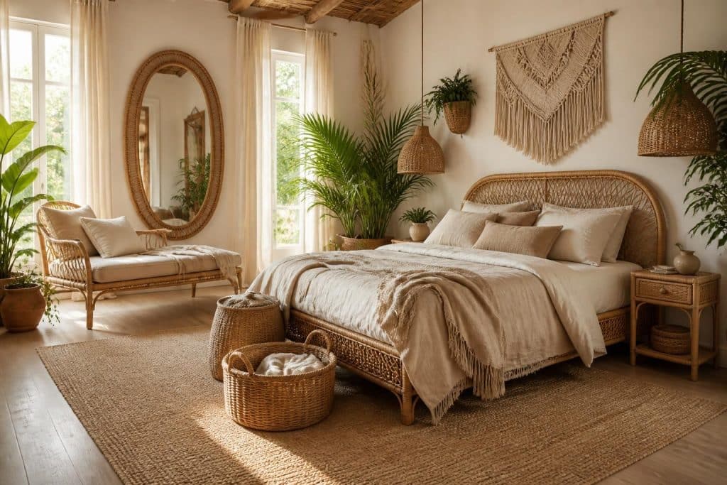 découvrez des idées déco et des meubles en rotin pour aménager une chambre au style naturel et bohème, alliant confort et élégance authentique.