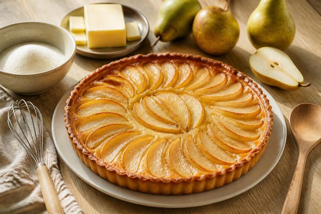 découvrez notre recette facile et délicieuse de tarte aux poires, parfaite pour un dessert fruité et gourmand en toute simplicité.