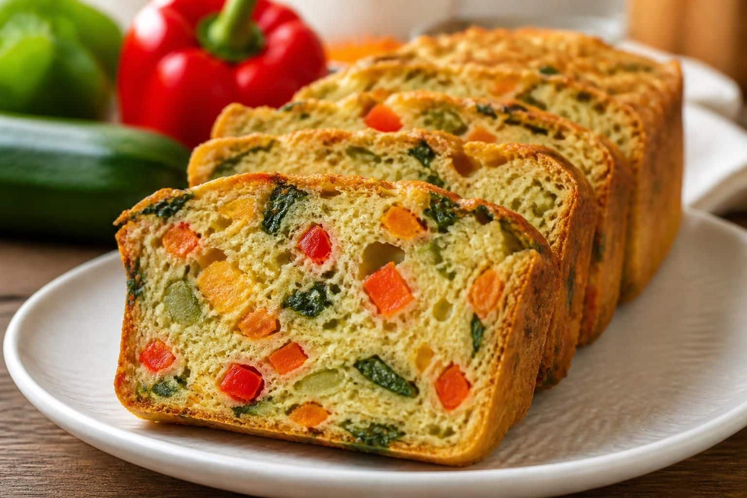 découvrez notre recette de cake salé healthy, moelleux et gourmand, aux légumes frais et sans beurre, parfait pour une alimentation équilibrée.