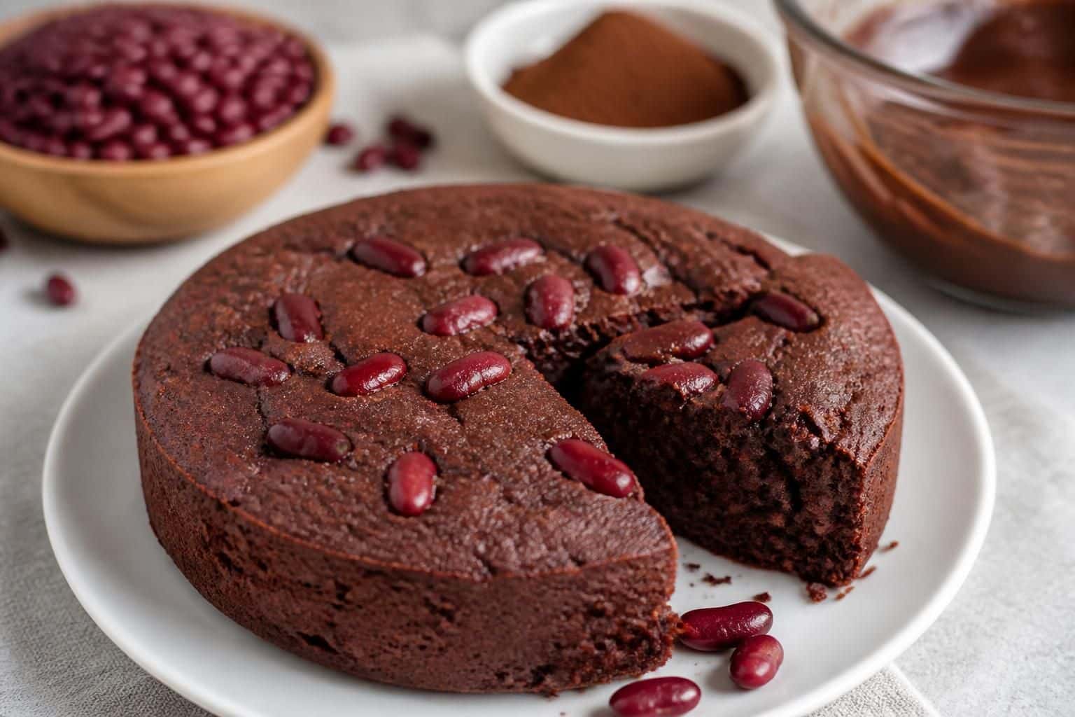découvrez une recette gourmande et saine de gâteau au chocolat moelleux, réalisé sans farine grâce aux haricots rouges. parfait pour une douceur légère et originale.
