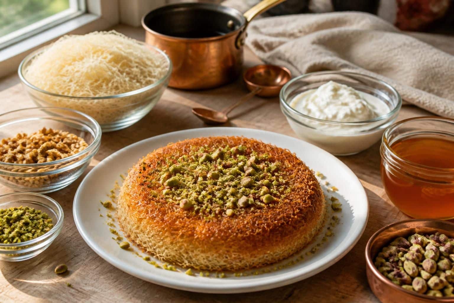 découvrez le kadaif, ou cheveux d’ange, avec nos recettes savoureuses et idées d'utilisation en cuisine pour sublimer vos desserts et plats.