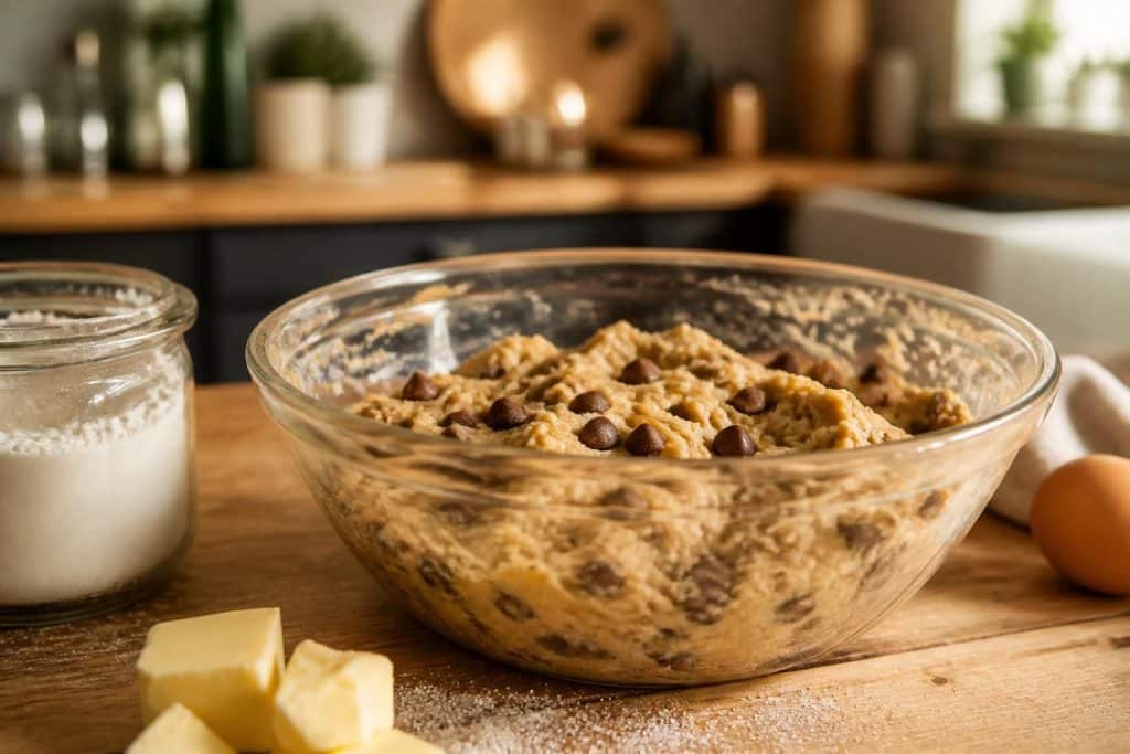 découvrez notre recette facile de cookie dough maison pour une pâte à cookies crue gourmande et délicieuse, parfaite à déguster telle quelle ou à intégrer dans vos desserts préférés.