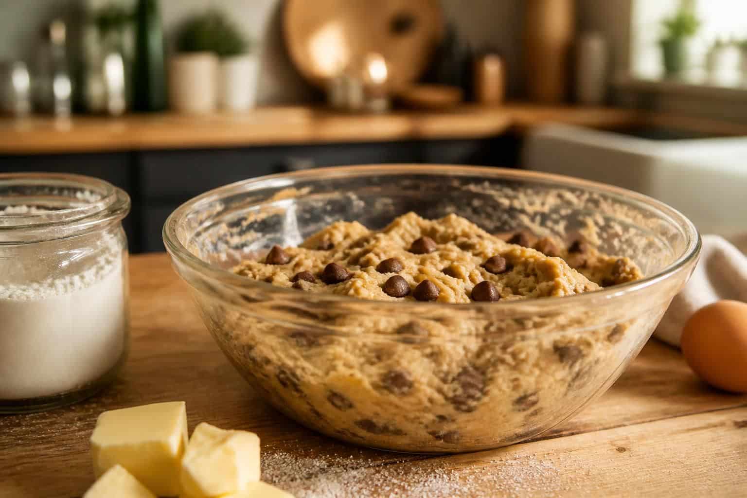 découvrez notre recette facile de cookie dough maison pour une pâte à cookies crue gourmande et délicieuse, parfaite à déguster telle quelle ou à intégrer dans vos desserts préférés.