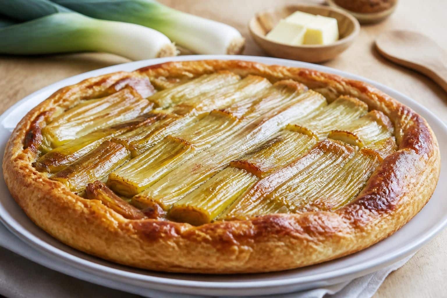 découvrez notre recette facile et gourmande de tarte tatin aux poireaux, parfaite pour un repas savoureux et original.