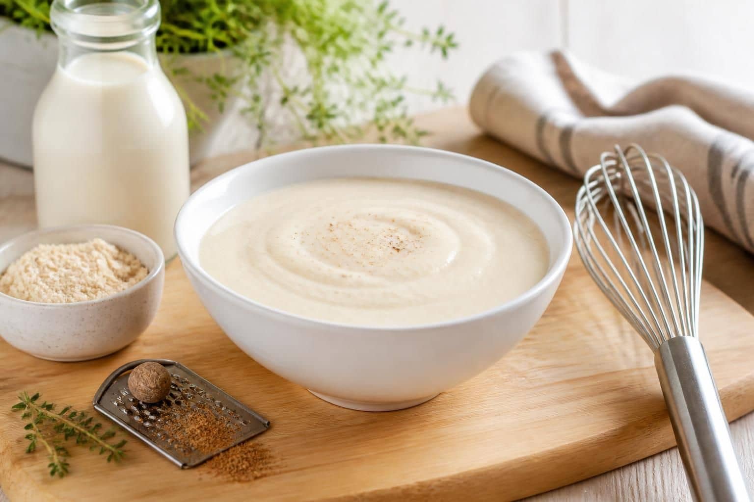 découvrez une recette de béchamel healthy, légère et savoureuse, sans beurre ni crème, parfaite pour vos plats équilibrés.