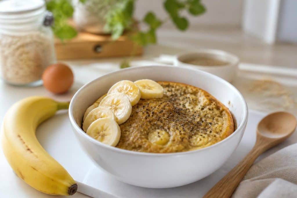 découvrez notre recette facile et rapide de bowl cake à la banane, parfait pour un petit-déjeuner gourmand et sain en quelques minutes.