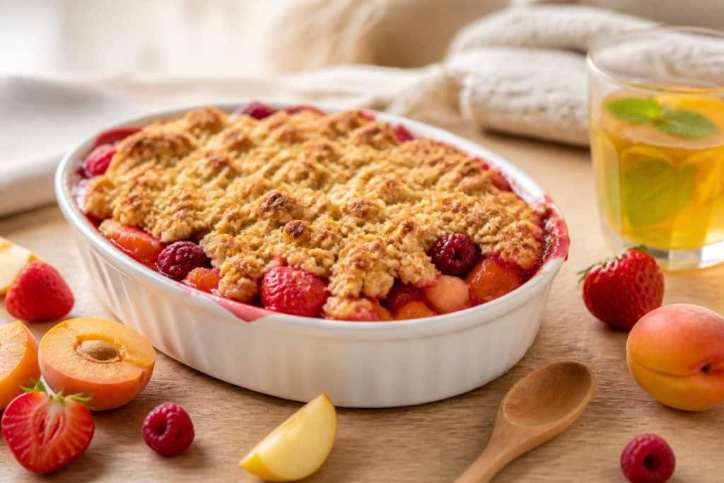 découvrez une recette facile et gourmande de crumble healthy aux fruits, parfaite pour un dessert léger et savoureux.