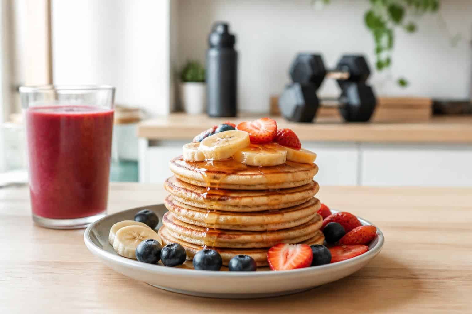 découvrez une recette facile et rapide de pancakes protéinés, idéale pour les sportifs souhaitant allier plaisir et nutrition.