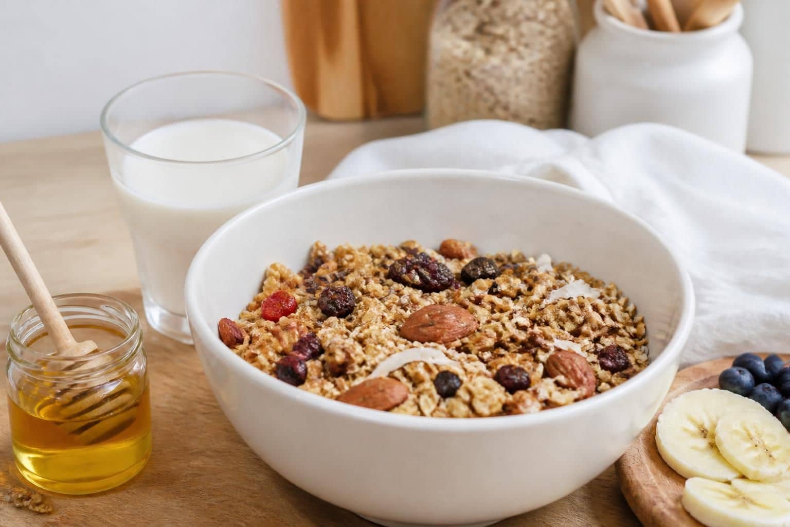 découvrez notre recette de granola maison healthy, facile et rapide à préparer. un petit-déjeuner gourmand et équilibré pour bien démarrer la journée !